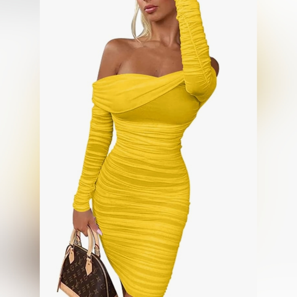 Bright Yellow stunning dress